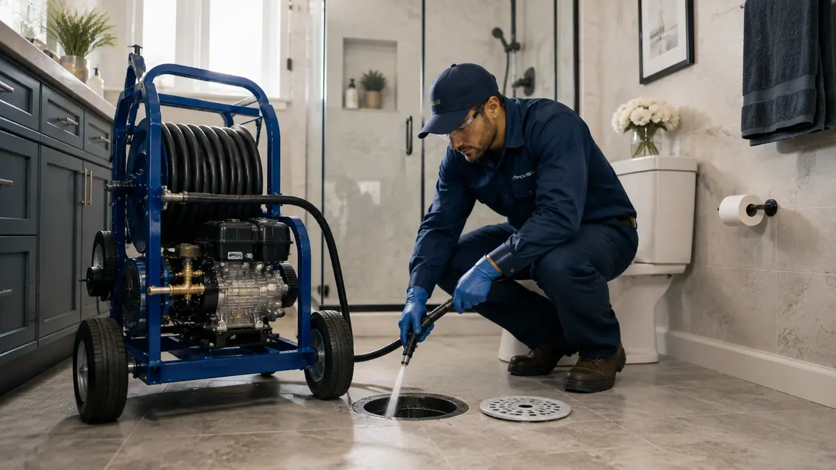 Bathroom Drain Hydro Jetting in Modesto