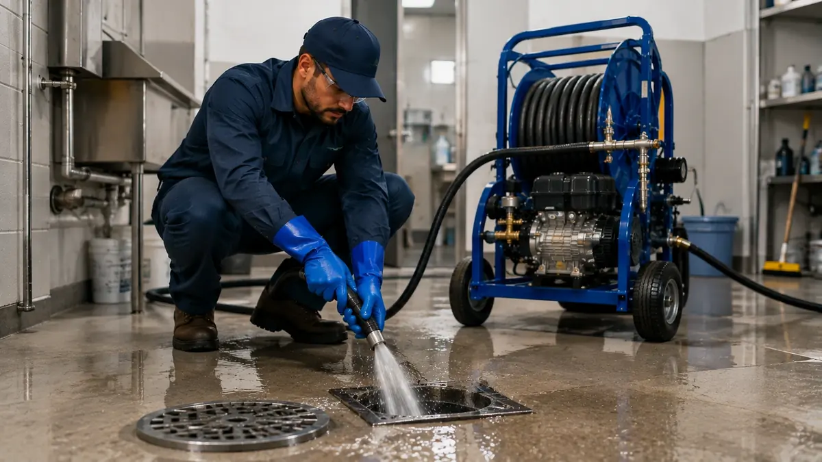 Floor Drain Hydro Jet Cleaning in Modesto