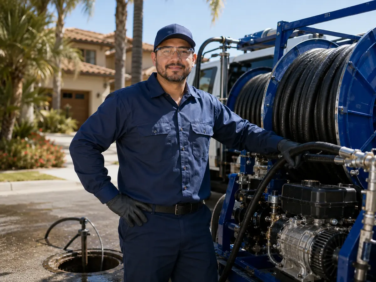 Hydro jet sewer cleaning in Modesto