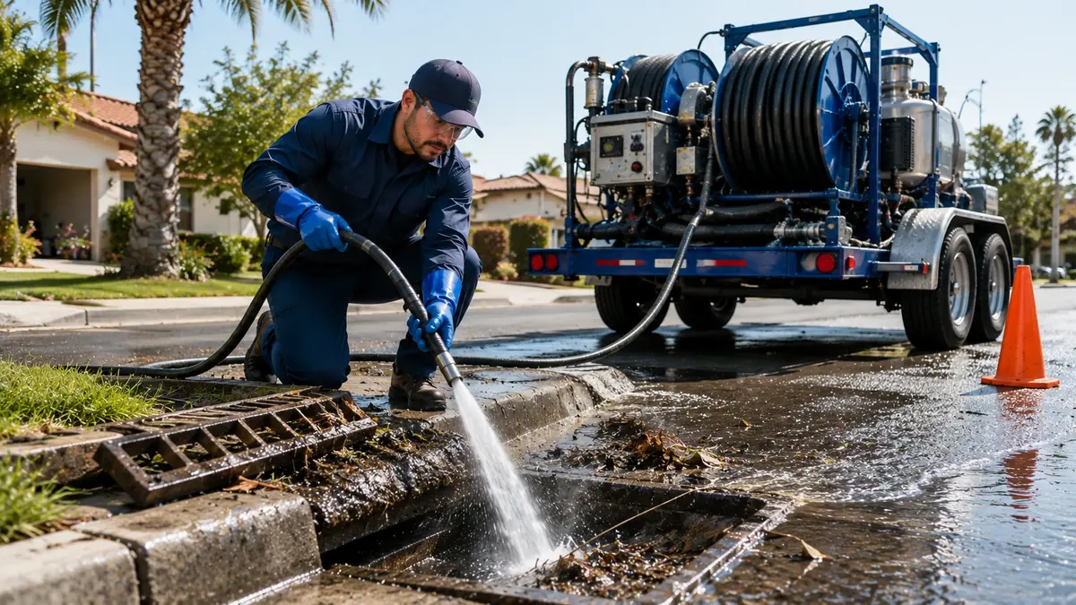 Storm Drain Hydro Jet Cleaning in Modesto