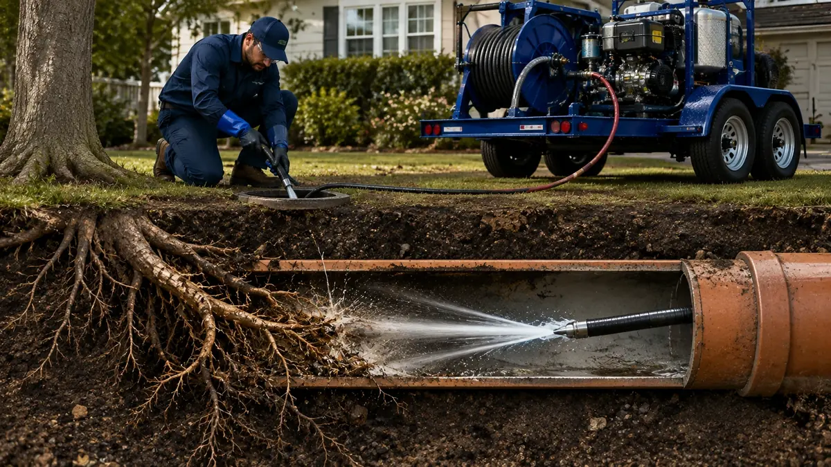 Tree Root Removal with Hydro Jetting in Modesto